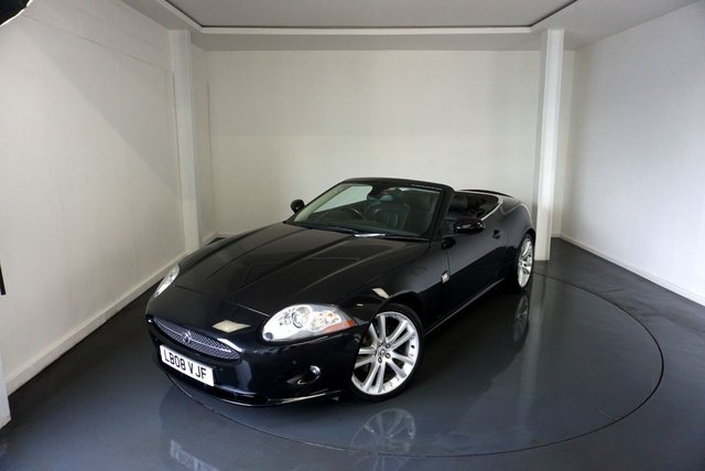 2008 08 Jaguar Xk 4.2 V8  Convertible 2dr Petrol Auto Euro 4 (300 ps)-Superb Low Mileage Example-Finished In Ebony Black Metallic With Heated Ebony Leather Upholstery-Electric Memory Front Seats-Front & Rear Parking Sensors-Dual Climate Control-Cruise Control-Mfsw-Satnav-Bluetooth-8 Services On File-Spare Key-Last Keeper Aug 2020.Nice Example With Low Mileage.
