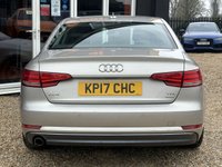 USED 2017 17 AUDI A4 2.0 TDI ultra Sport Saloon 4dr Diesel S Tronic Euro 6 (s/s) (150 ps) Xenon Headlights with LED Daytime Running Lights, Cruise Control with Speed Limiter, Electromechanical Parking Brake, Model and Engine Technology Badges at Rear, Non-Smoking Package, Variable Restraint System Features: AUX/USB connectivity, Light package, Cruise control, Satellite navigation, Alarm/immobiliser, DAB radio, Alloy wheels, Bluetooth, Keyless entry/start system, Heated seats, Climate control, Parking assist