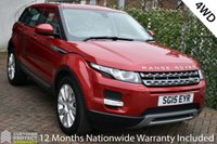 USED 2015 15 LAND ROVER RANGE ROVER EVOQUE 2.2 SD4 PURE TECH 9-SPEED AUTO 5 DOOR 4WD 187 BHP Navigation / Panoramic Sunroof