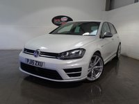 USED 2015 15 VOLKSWAGEN GOLF 2.0 TSI BlueMotion Tech R Hatchback 5dr Petrol Manual 4Motion Euro 6 (s/s) (300 ps) SAT NAV LEATHER CRUISE ALLOY UPDRADE ORYX WHITE