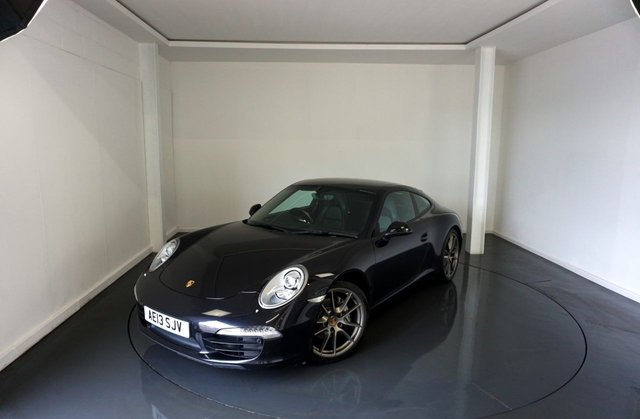 2013 13 Porsche 911 3.4 991 Carrera Coupe 2dr Petrol PDK Euro 5 (s/s) Euro 5 (350 ps)-Factory Extras Worth &pound;9,464-Superb Low Mileage Example-Finished In Basalt Black Metallic-Heated Black Leather Upholstery-20