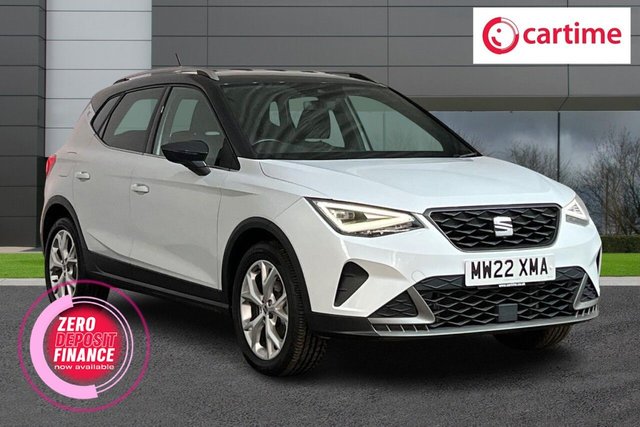 View our Seat Arona 1.0 TSI FR SUV 5dr Petrol Manual Euro 6 (s/s) (110 ps)  8in Touchscreen, Apple CarPlay / Android Auto, Bluetooth, Rear Parking Sensors, Satellite Navigation
