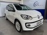 USED 2012 12 VOLKSWAGEN UP! 1.0 up! White Hatchback 3dr Petrol Manual Euro 5 (75 ps) Heated Seats, Satellite Navigation, Cruise Control