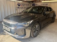 USED 2018 18 KIA STINGER 2.0 T-GDi GT-Line S Gran Turismo 5dr Petrol Auto Euro 6 (s/s) (244 bhp)+1 FORMER KEEPER+2 KEYS+FSH 11 STAMPS+PANORAMIC SUNROOF+LEATHER SEATS+MEDIA+APPS 2 KEYS+FSH 11 STAMPS+CLIMATE+1 FORMER KEEPER+PANORAMIC SUNROOF+FULL LEATHER SEATS+18" ALLOYS+BLUETOOTH+MEDIA+NAV+CRUISE+PARKING SENSORS+HEATED FRONT SEATS+REVERSE CAMERA+HPI CLEAR
