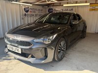 USED 2018 18 KIA STINGER 2.0 T-GDi GT-Line S Gran Turismo 5dr Petrol Auto Euro 6 (s/s) (244 bhp)+1 FORMER KEEPER+2 KEYS+FSH 11 STAMPS+PANORAMIC SUNROOF+LEATHER SEATS+MEDIA+APPS 2 KEYS+FSH 11 STAMPS+CLIMATE+1 FORMER KEEPER+PANORAMIC SUNROOF+FULL LEATHER SEATS+18" ALLOYS+BLUETOOTH+MEDIA+NAV+CRUISE+PARKING SENSORS+HEATED FRONT SEATS+REVERSE CAMERA+HPI CLEAR