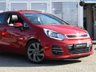 USED 2017 17 KIA RIO 1.4 EcoDynamics 4 Hatchback 5dr Petrol Manual Euro 6 (s/s) (107 bhp) EMC is proud to offer this stunning Blaze Red Kia Rio has a lot going for it. It has great looks, Comfortable and Economical to drive. Ideal for the small family or 1st time driver. Features include, Full heated leather, heated steering wheel, sunroof, rear camera, Air Con, DAB Radio, B/Tooth, Alloys, Tinted Windows, Rear park sensors and much more. comes with 2 keys & serviced at the following miles, 7510 miles, 12740 miles, 22378 miles, 28758 miles, 34895 miles, 42877 miles, 49628 miles, & on