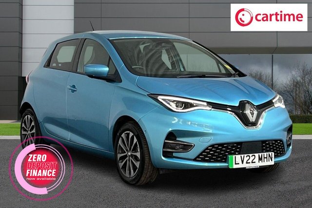 View our Renault Zoe R135 EV50 52kWh GT Line + Hatchback 5dr Electric Auto (Rapid Charge) (134 bhp) Media Display, Apple CarPlay / Android Auto, Reverse Camera, 16in Alloys, Cruise Control