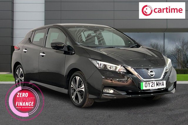 View our Nissan Leaf 40kWh N-Connecta Hatchback 5dr Electric Auto (150 ps) 8in Touchscreen Display, Apple CarPlay / Android Auto, Reverse Camera / Parking Sensors, Half Leather Seats, DAB / Bluetooth / USB