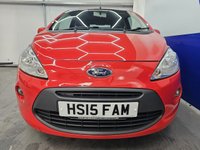 USED 2015 15 FORD KA 1.2 Zetec Hatchback 3dr Petrol Manual Euro 5 (s/s) (69 ps) &pound;35 Tax, Air Conditioning, Insurance Group 3