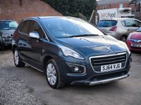 USED 2014 64 PEUGEOT 3008 1.6 HDi Active SUV 5dr Diesel Manual Euro 5 (115 ps) Low Miles_Long MOT_1.6L_Diesel