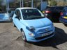 USED 2017 17 FIAT 500C 1.2 Pop Convertible 2dr Petrol Manual Euro 6 (s/s) (69 bhp) ONE PREVIOUS OWNER