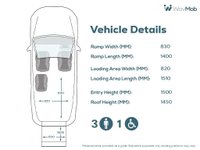 USED 2020 FIAT DOBLO 3 Seat Wheelchair Accessible Disabled Access Vehicle WAV 
