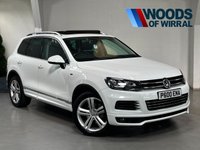 USED 2014 64 VOLKSWAGEN TOUAREG 3.0 TDI V6 BlueMotion Tech R-Line SUV 5dr Diesel Tiptronic 4WD Euro 5 (s/s) (245 ps) PAN ROOF+20"ALLOYS+MEMORY PACK