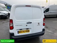 USED 2021 70 PEUGEOT PARTNER 1.5 BlueHDi 950 LWB Crew Cab , 61,700 miles, 1 owner, Full Service History, Euro 6, ULEZ, 5-speed, A/C, Bluetooth & more! Final price +VAT @ 20%! APPROVED CARS AND FINANCE ARE PLEASED TO OFFER THIS PEUGEOT PARTNER 1.5 BLUEDi 950 PROFESSIONAL LONG IN WHITE WITH 61,700 MILES AND A FULL SERVICE HISTORY, 1 OWNER FROM NEW, ULEZ COMPLIANT EURO 6 DIESEL LONG WHEEL BASE CREW CAB WITH 3 REAR SEAT WITH A GREAT SPEC SUCH AS A  5 SPEED MANUAL GEARBOX, AIR CONDITIONING, BLUETOOTH CONNECTIVITY, 16 INCH STEEL WHEELS, 8 INCH TOUCHSCREEN DISPLAY, ULL STEEL BULKHEAD, ELECTRIC WINDOWS, ELECTRIC MIRRORS, DAB RADIO, REAR PARKING SENSORS,  AND MUCH MUCH MORE!