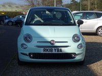 USED 2018 18 FIAT 500 1.2 Lounge Hatchback 3dr Petrol Manual Euro 6 (s/s) (69 bhp) www.suffolkcarcentre.co.uk - Located at Lowestoft