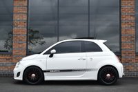 USED 2013 13 ABARTH 595 1.4 T-Jet Turismo Hatchback 3dr Petrol Manual Euro 5 (160 bhp) PAN ROOF / RED LEATHER / FSH