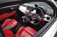 USED 2013 13 ABARTH 595 1.4 T-Jet Turismo Hatchback 3dr Petrol Manual Euro 5 (160 bhp) PAN ROOF / RED LEATHER / FSH
