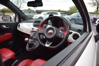 USED 2013 13 ABARTH 595 1.4 T-Jet Turismo Hatchback 3dr Petrol Manual Euro 5 (160 bhp) PAN ROOF / RED LEATHER / FSH