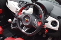 USED 2013 13 ABARTH 595 1.4 T-Jet Turismo Hatchback 3dr Petrol Manual Euro 5 (160 bhp) PAN ROOF / RED LEATHER / FSH