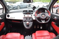 USED 2013 13 ABARTH 595 1.4 T-Jet Turismo Hatchback 3dr Petrol Manual Euro 5 (160 bhp) PAN ROOF / RED LEATHER / FSH