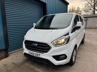 USED 2022 22 FORD TRANSIT CUSTOM 2.0 320 ECOBLUE LIMITED CREW CAB VAN, DOUBLE CAB,  L2, H1, 6 SEATS, 130PS (CA22 ZZT) Delivery and Finance available. 25+ years in business. RAC Approved Dealer