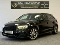 USED 2018 68 AUDI A3 1.6 TDI 30 Black Edition Sportback 5dr Diesel Manual Euro 6 (s/s) (116 ps) Sat Nav upgraded grille
