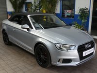 USED 2017 17 AUDI A3 CABRIOLET 2.0 TDI Sport Convertible 2dr Diesel Manual Euro 6 (s/s) (150 ps) LOW MILEAGE SAT NAV CRUISE CONTROL PARKING SENSORS 2 OWNERS SERVICE HISTORY