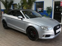 USED 2017 17 AUDI A3 CABRIOLET 2.0 TDI Sport Convertible 2dr Diesel Manual Euro 6 (s/s) (150 ps) LOW MILEAGE SAT NAV CRUISE CONTROL PARKING SENSORS 2 OWNERS SERVICE HISTORY