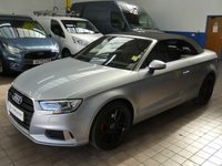 USED 2017 17 AUDI A3 CABRIOLET 2.0 TDI Sport Convertible 2dr Diesel Manual Euro 6 (s/s) (150 ps) LOW MILEAGE SAT NAV CRUISE CONTROL PARKING SENSORS 2 OWNERS SERVICE HISTORY