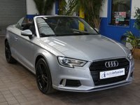 USED 2017 17 AUDI A3 CABRIOLET 2.0 TDI Sport Convertible 2dr Diesel Manual Euro 6 (s/s) (150 ps) LOW MILEAGE SAT NAV CRUISE CONTROL PARKING SENSORS 2 OWNERS SERVICE HISTORY