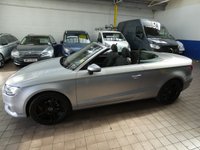 USED 2017 17 AUDI A3 CABRIOLET 2.0 TDI Sport Convertible 2dr Diesel Manual Euro 6 (s/s) (150 ps) LOW MILEAGE SAT NAV CRUISE CONTROL PARKING SENSORS 2 OWNERS SERVICE HISTORY