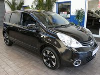 USED 2013 13 NISSAN NOTE 1.6 16V n-tec+ Hatchback 5dr Petrol Auto Euro 5 (110 ps) CAZ ULEZ COMPLIANT SAT NAV BLUETOOTH PART LEATHER PARKING SENSORS