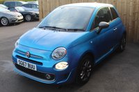 USED 2017 S FIAT 500 1.2 S Hatchback 3dr Petrol Manual Euro 6 (s/s) (69 bhp) FINISHED IN ELECTRONICA BLUE