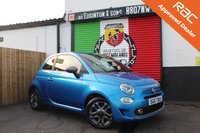 USED 2017 S FIAT 500 1.2 S Hatchback 3dr Petrol Manual Euro 6 (s/s) (69 bhp) FINISHED IN ELECTRONICA BLUE