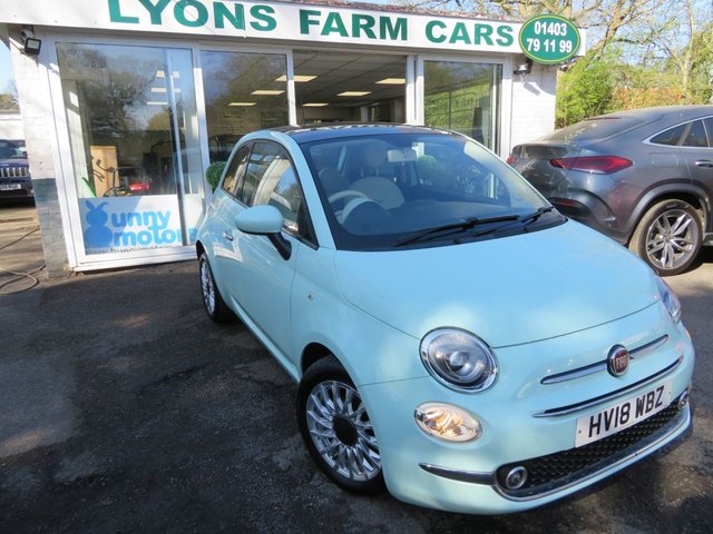 2018 18 Fiat 500 1.2 Lounge Hatchback 3dr Petrol Manual Euro 6 (s/s) (69 bhp)