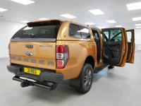 USED 2021 21 FORD RANGER 2.0 EBL 213 BHP WILDTRAK 4WD AUTO CANOPY ( NO VAT ! ) 2 OWNERS | GLAZED CANOPY | 3 X DEALER SERVICES