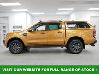 USED 2021 21 FORD RANGER 2.0 EBL 213 BHP WILDTRAK 4WD AUTO CANOPY ( NO VAT ! ) 2 OWNERS | GLAZED CANOPY | 3 X DEALER SERVICES