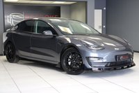 USED 2021 71 TESLA Model 3 DUAL MOTOR LONG RANGE 4WD PAN ROOF SURROUND VIEW BODYKIT 18"s