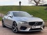 USED 2018 18 VOLVO S90 2.0 D5 PowerPulse R-Design Pro Saloon 4dr Diesel Auto AWD Euro 6 (s/s) (235 ps) ELECTRIC SILVER-CHARCOAL NAPPA LTH.
