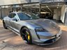 USED 2020 70 PORSCHE TAYCAN Performance Plus 93.4kWh Turbo S Saloon 4dr Electric Auto 4WD (761 ps) Satin Grey wrapped