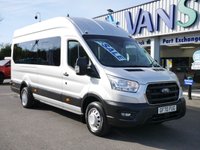 USED 2020 70 FORD TRANSIT 460 2.0 EBL 130 BHP X-LONG TREND 17 SEATER BUS ( AIR CON ) AIR CON | CARPLAY MEDIA | STORAGE | 17 SEATS !
