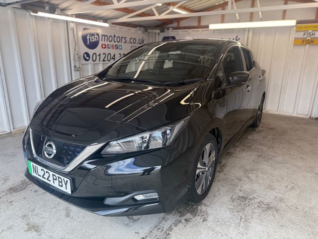 2022 22 NISSAN LEAF 40kWh N-Connecta Hatchback 5dr Electric Auto (150 ps)+1 OWNER FROM NEW+FSH+0 ROAD TAX+2 KEYS+MEDIA+APPS+BLUETOOTH+NAVIGATION+ 2 KEYS+1 OWNER FROM NEW+FSH+&pound;0 ROAD TAX+HALF LEATHER SEATS+NAV+BLUETOOTH+MEDIA+PRIVACY+CLIMATE+CRUISE+ALLOYS+AIRCON+HPI CLEAR