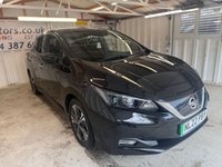 USED 2022 22 NISSAN LEAF 40kWh N-Connecta Hatchback 5dr Electric Auto (150 ps)+1 OWNER FROM NEW+FSH+0 ROAD TAX+2 KEYS+MEDIA+APPS+BLUETOOTH+NAVIGATION+ 2 KEYS+1 OWNER FROM NEW+FSH+&pound;0 ROAD TAX+HALF LEATHER SEATS+NAV+BLUETOOTH+MEDIA+PRIVACY+CLIMATE+CRUISE+ALLOYS+AIRCON+HPI CLEAR