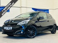 USED 2017 17 PEUGEOT 208 1.2 PureTech Black Edition Hatchback 3 Door Petrol Manual Euro 6 (82 ps) ULEZ EURO 6 1 PREVIOUS OWNER