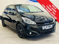 USED 2017 17 PEUGEOT 208 1.2 PureTech Black Edition Hatchback 3 Door Petrol Manual Euro 6 (82 ps) ULEZ EURO 6 1 PREVIOUS OWNER