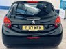 USED 2017 17 PEUGEOT 208 1.2 PureTech Black Edition Hatchback 3 Door Petrol Manual Euro 6 (82 ps) ULEZ EURO 6 1 PREVIOUS OWNER