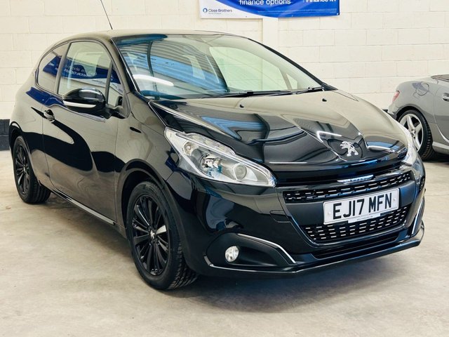 2017 17 Peugeot 208 1.2 PureTech Black Edition Hatchback 3 Door Petrol Manual Euro 6 (82 ps)