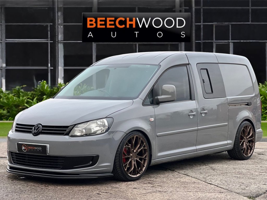 USED 2013 13 VOLKSWAGEN CADDY MAXI 1.6 TDi C20 Maxi Panel Van 5dr Diesel Manual FWD (155 g/km, 101 bhp) REAR BED CONVERSION