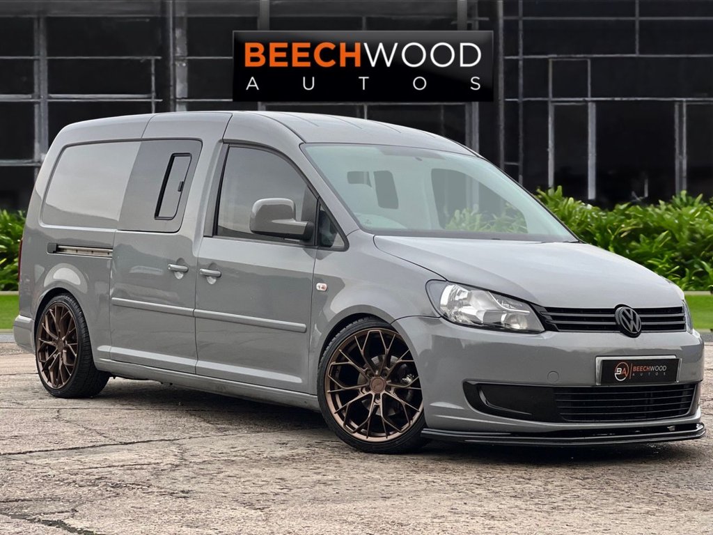 USED 2013 13 VOLKSWAGEN CADDY MAXI 1.6 TDi C20 Maxi Panel Van 5dr Diesel Manual FWD (155 g/km, 101 bhp) REAR BED CONVERSION