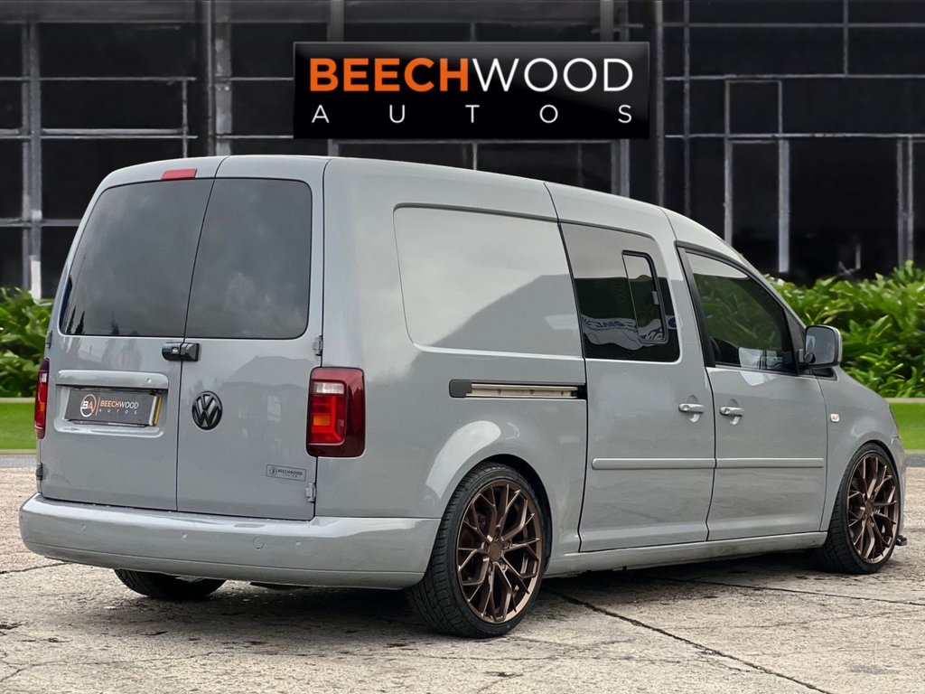 USED 2013 13 VOLKSWAGEN CADDY MAXI 1.6 TDi C20 Maxi Panel Van 5dr Diesel Manual FWD (155 g/km, 101 bhp) REAR BED CONVERSION